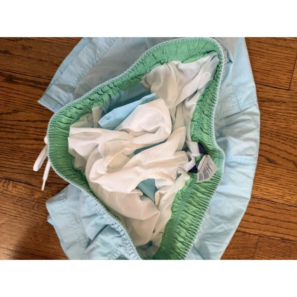 Brooks Brothers 346 Swim Shorts 7” Trunks Teal Green Mesh Lined Size M